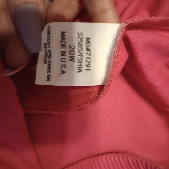 Just for Women vintage hot pink split hem capris size 20 NWT - Picture 9 of 10